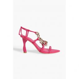Astrid chain-embellished leather sandals