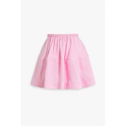 Anne linen-blend mini skirt