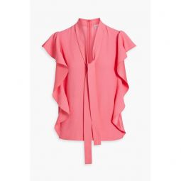 Ruffled crepe top