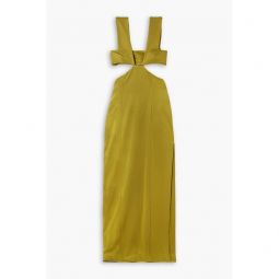 Cutout stretch-knit maxi dress