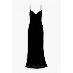 Avedon Globe crystal-embellished velvet gown