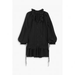 Atel ruffled silk-crepon dress