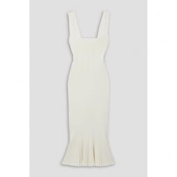 Atalanta pleated stretch-knit midi dress