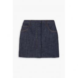 + Lutz Huelle frayed denim mini skirt