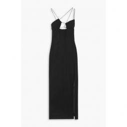 Cutout cotton-voile maxi dress