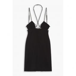 Cutout cotton mini dress