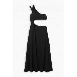 Sherly one-shoulder cutout stretch-jersey midi dress