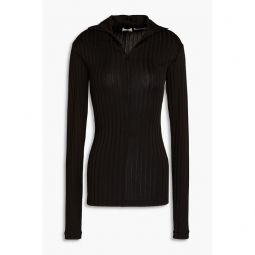 Ribbed jersey top