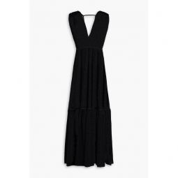 Prato gathered lace maxi dress