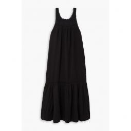 Allegra crochet-trimmed cotton-gauze dress