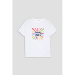 Printed cotton-jersey T-shirt