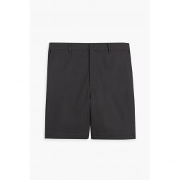 Cotton-blend twill shorts