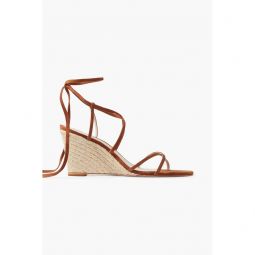 Suede espadrille wedge sandals