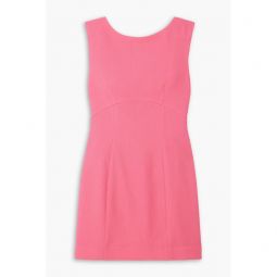 Michaela cutout bow-detailed crepe mini dress