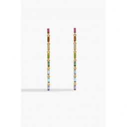 Gold-tone crystal earrings