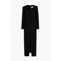 Roanne wool-crepe maxi dress