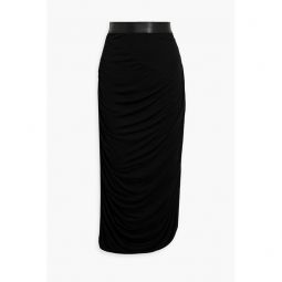 Verdi ruched jersey midi skirt