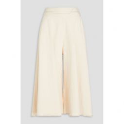 Cropped high-rise wide-leg jeans