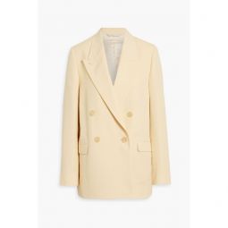 Double-breasted grain de poudre blazer