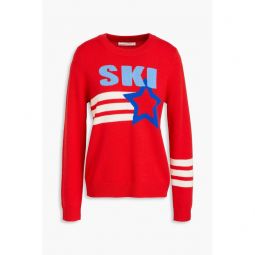 Intarsia wool and cashmere-blend sweater