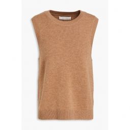 Wool and cashmere-blend vest