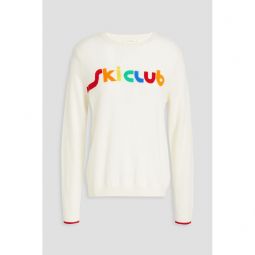 Intarsia wool and cashmere-blend sweater