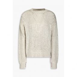 Crocheted cotton sweater