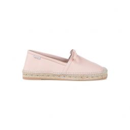 Bow-detailed leather espadrilles