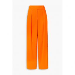Neon crepe tapered pants