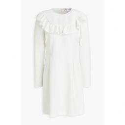 Ruffled crepe mini dress