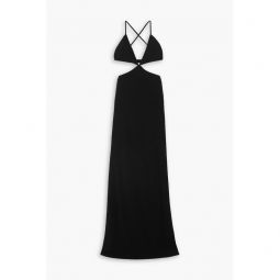 Cutout jersey maxi dress