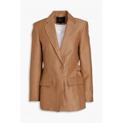 Crinkled-twill blazer