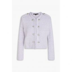 Sequin-embellished knitted jacket