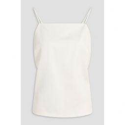 Baste crinkled-satin top