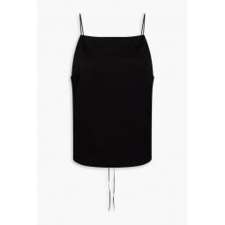Baste crinkled-satin top