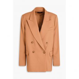 Jaden double-breasted wool-blend twill blazer