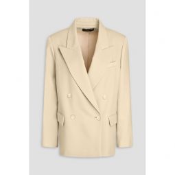 Jaden double-breasted wool-blend twill blazer