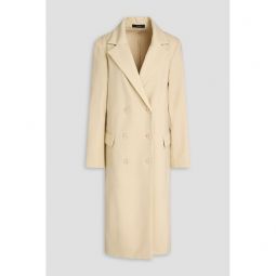 Chantin double-breasted wool-blend twill coat