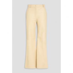 Tessier leather flared pants