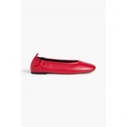 ID leather ballet flats