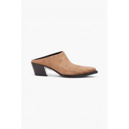 Downtown suede mules